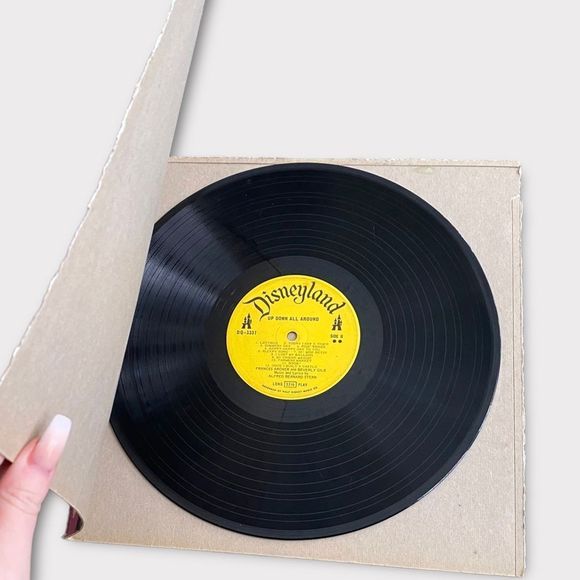 Vintage DISNEY VINYL RECORD  - Up down All Around - Picture 4 of 5